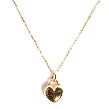 Tiffany 18K Yellow Gold Heart Pendant Necklace 1 of 6