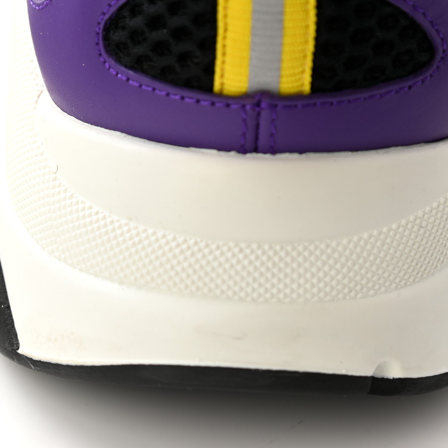 Christian Dior Technical Mesh Calfskin Mens B22 Sneakers 45 Violet White 16 of 16