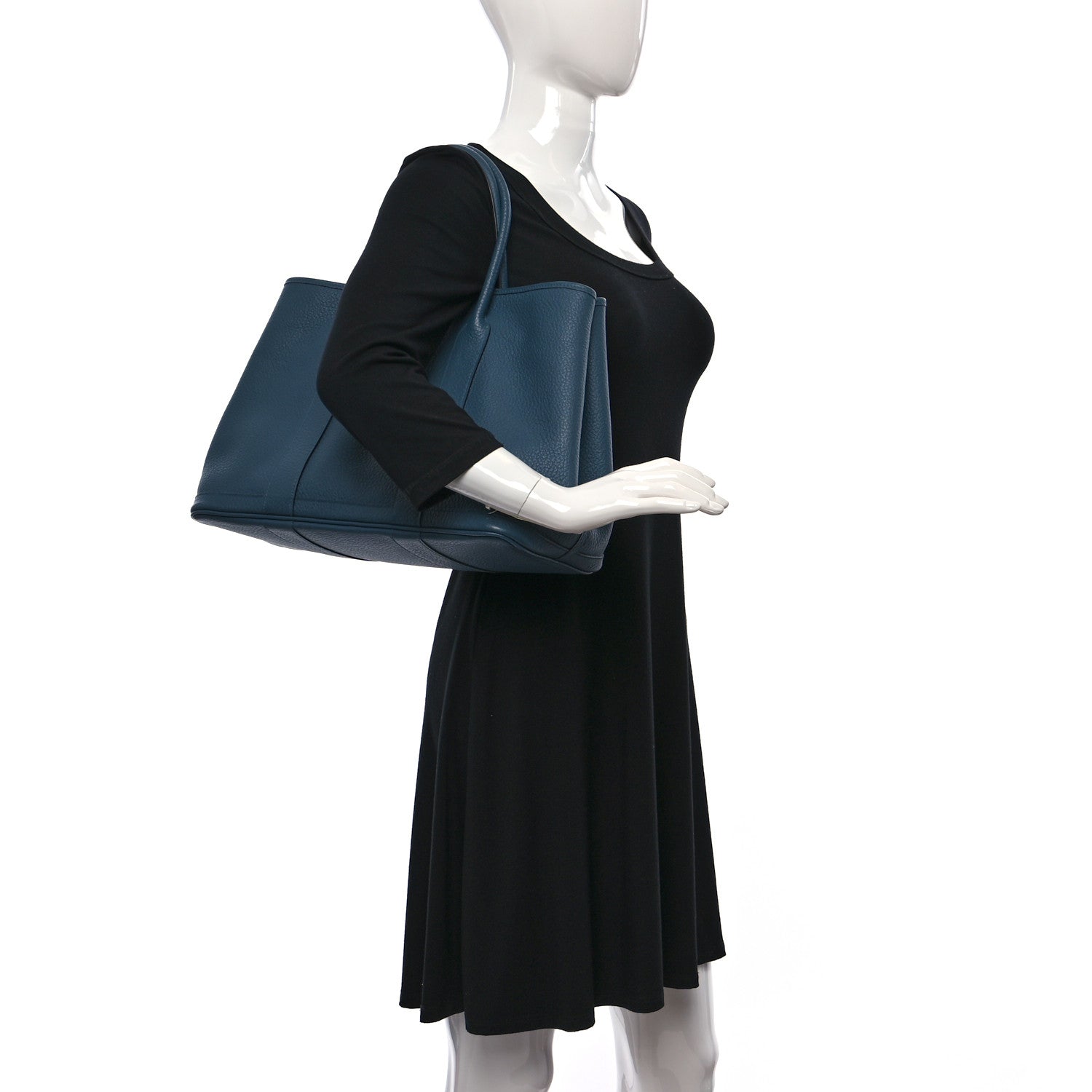 Hermes Vache Country Garden Party 36 MM Bleu Tempete 2 of 8