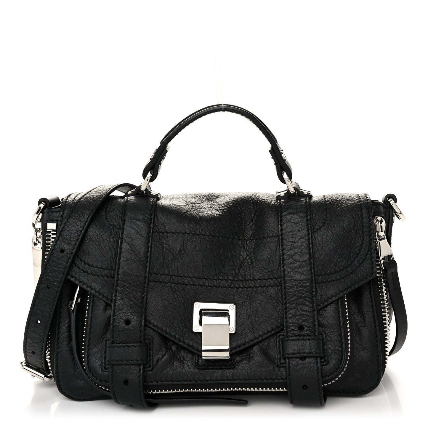 Lambskin Tiny PS1 Satchel Black