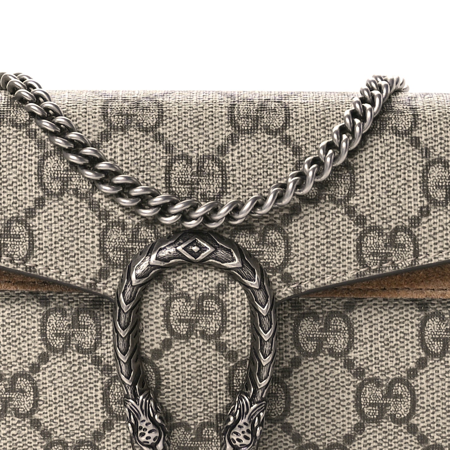 GG Supreme Monogram Super Mini Dionysus Shoulder Bag Taupe