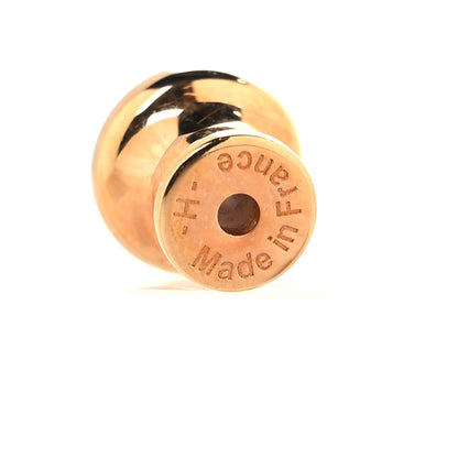Hermes Gold Lacquered Mini Pop H Earrings Black 5 of 6