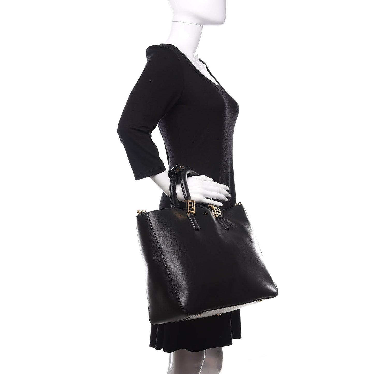 Vitello Glacier Medium FF Tote Black