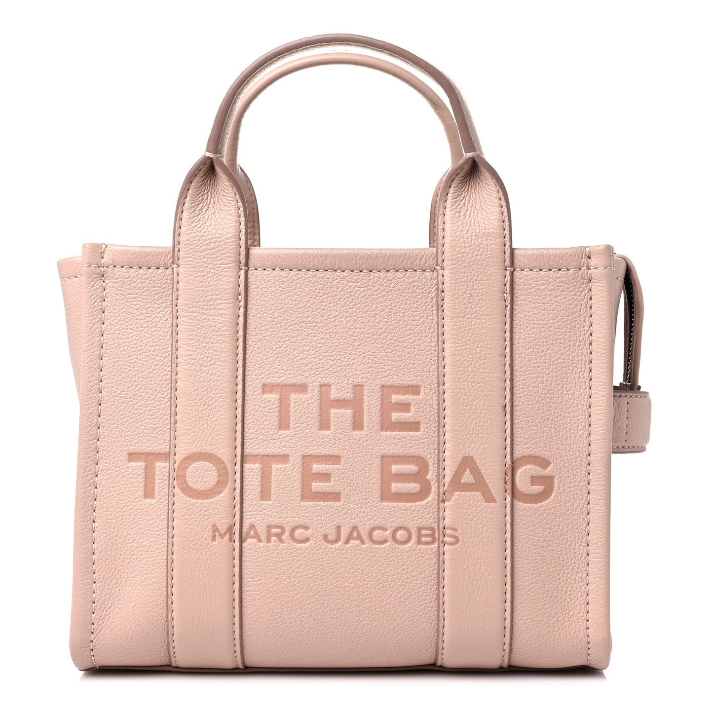 Grained Calfskin Small The Tote Bag Taupe