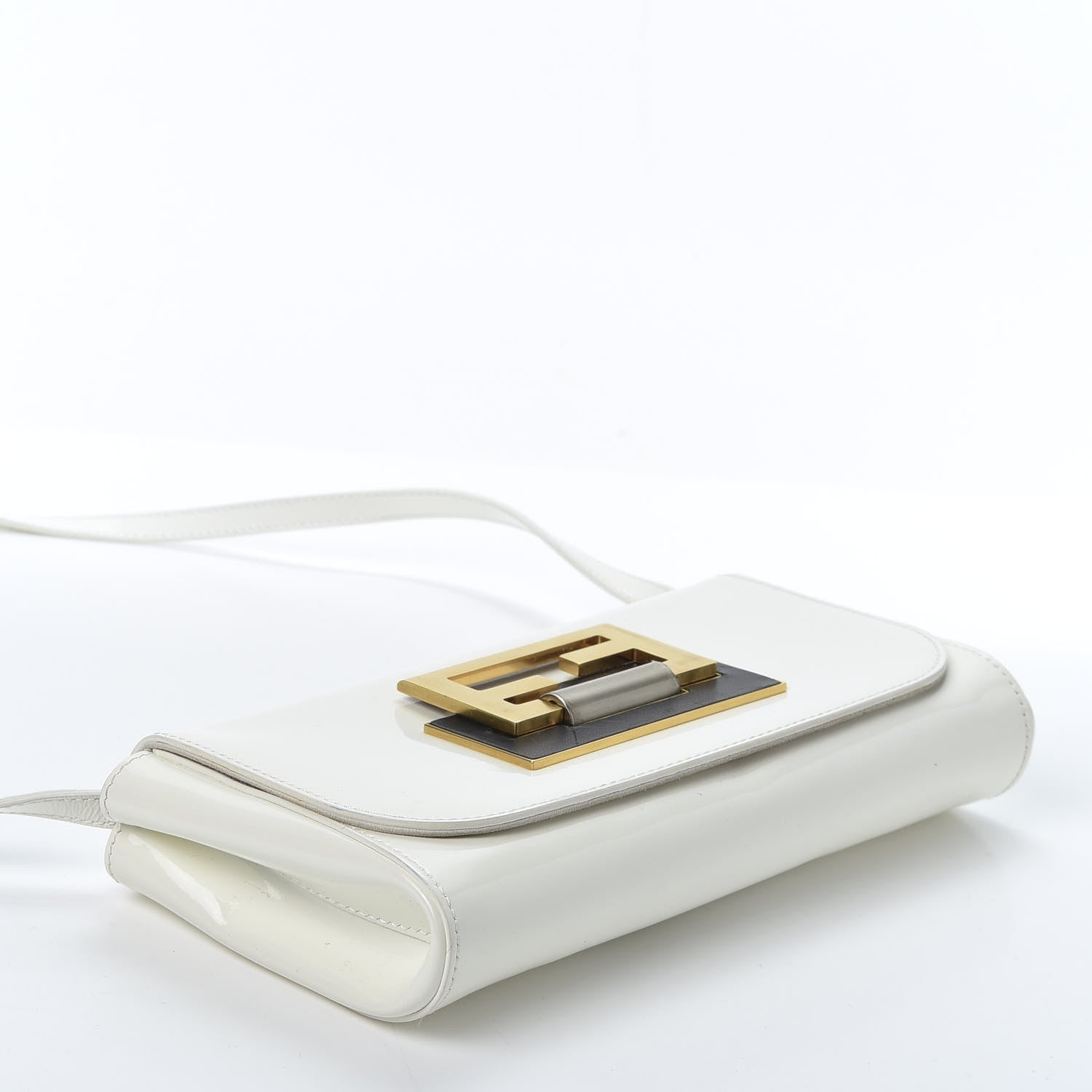 Fendi Patent Crossbody White 3 of 10
