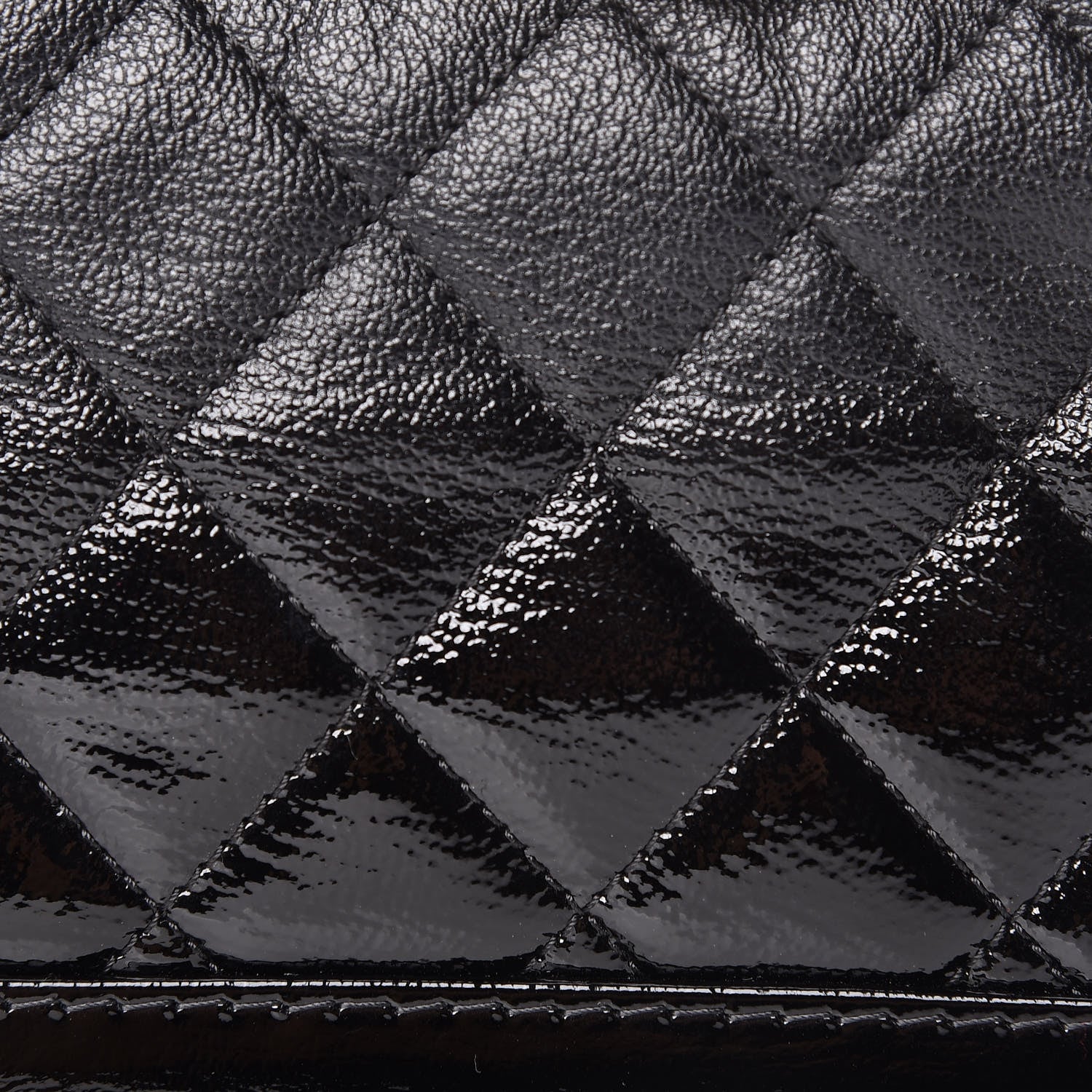 Chanel Patent Goatskin Quilted Small Gabrielle Hobo Black 10 of 10