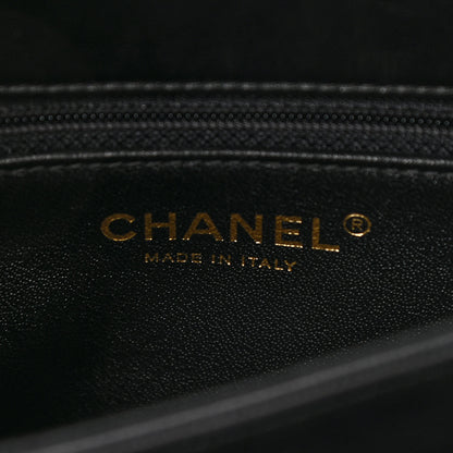 Chanel Lambskin Chevron Quilted Small Trendy CC Dual Handle Flap Bag Black 6 of 11