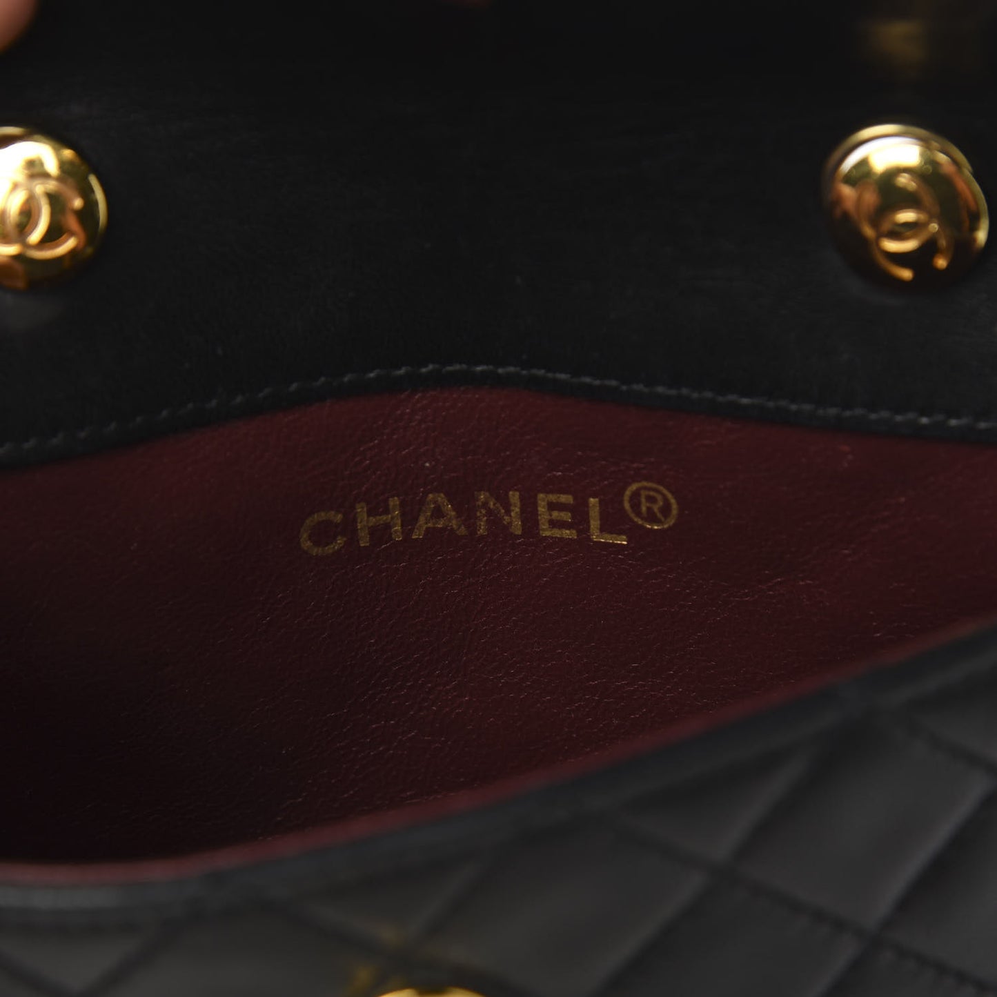 Lambskin Quilted Extra Mini Flap Black