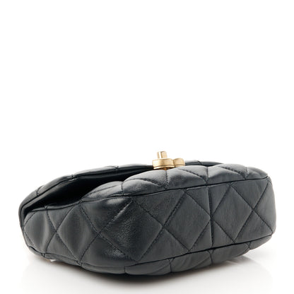 Chanel Lambskin Quilted Mini Lacquered Chain Flap Black 4 of 10