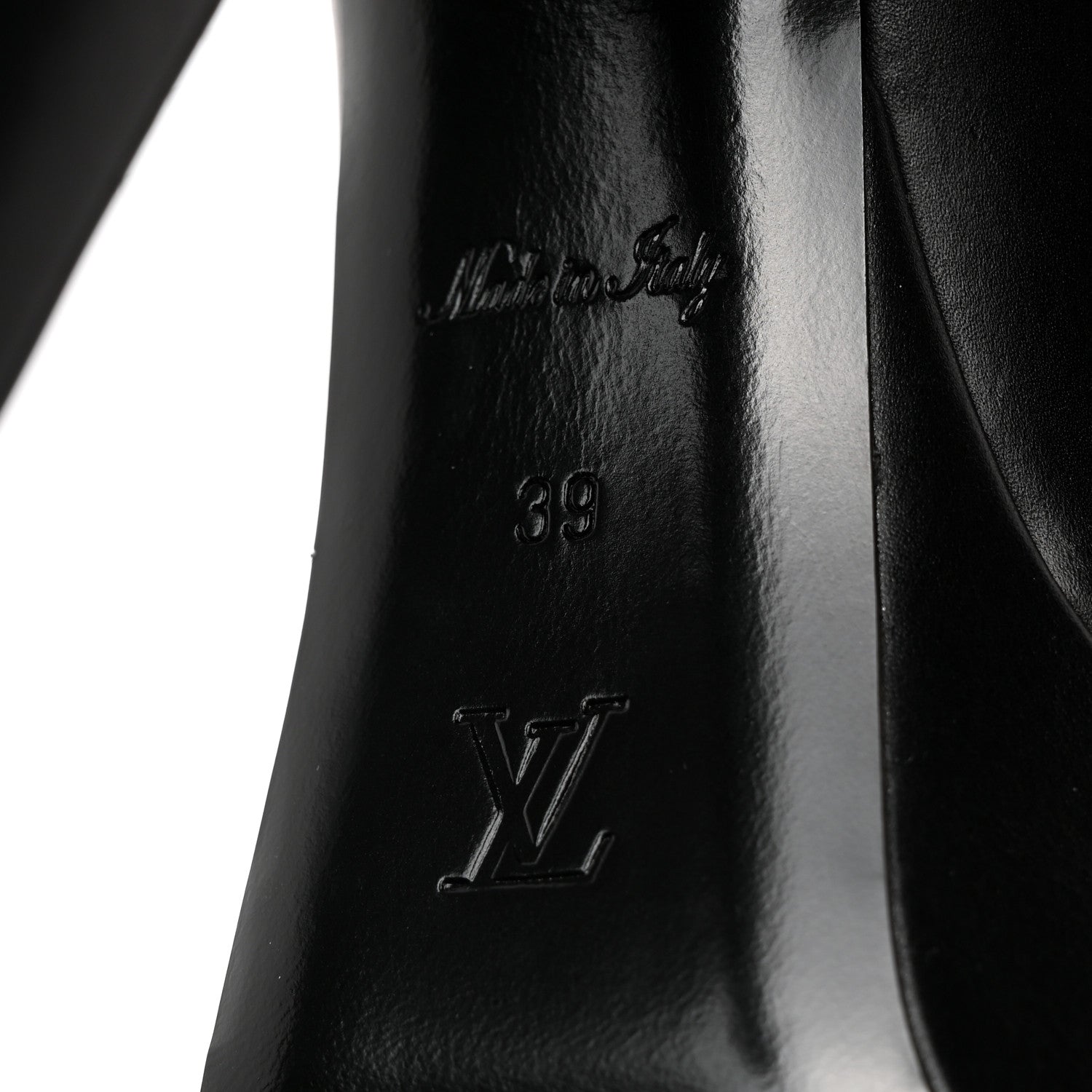 Louis Vuitton Calfskin Monogram Afterglow Platform Pumps 39 Black 7 of 7