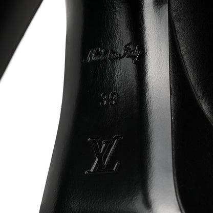 Louis Vuitton Calfskin Monogram Afterglow Platform Pumps 39 Black 7 of 7