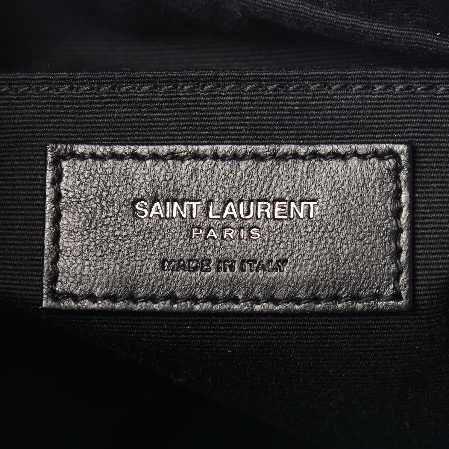 Saint Laurent Calfskin Matelasse Monogram Lou Camera Bag Black 6 of 9
