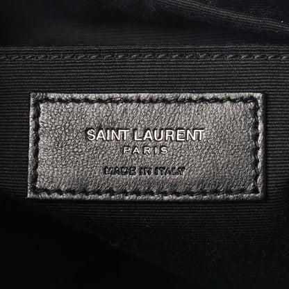 Saint Laurent Calfskin Matelasse Monogram Lou Camera Bag Black 6 of 9
