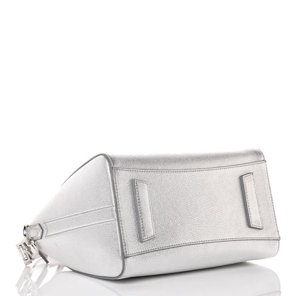 Givenchy Metallic Sugar Goatskin Small Antigona Silver 5 of 12