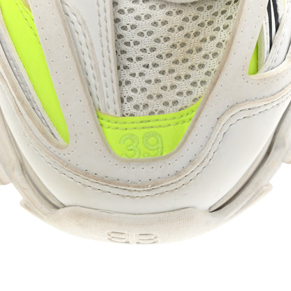 Balenciaga Mesh Nylon Worn Out Effect Womens Track Sneakers 39 White Fluo Yellow 7 of 17