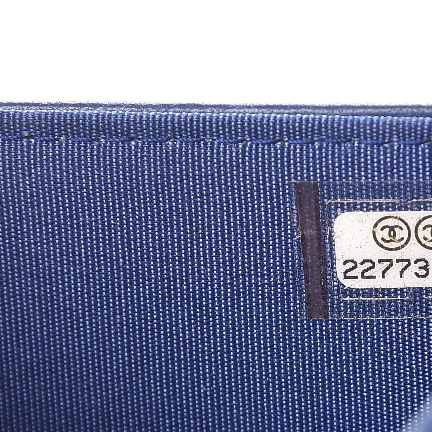 Chanel Lambskin Studded Wallet On Chain WOC Blue 8 of 11