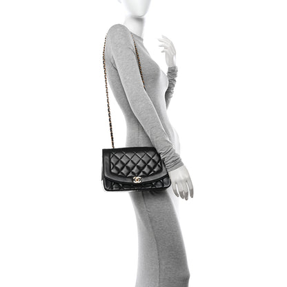 Chanel Lambskin Quilted Medium Single Flap Black 2 of 11