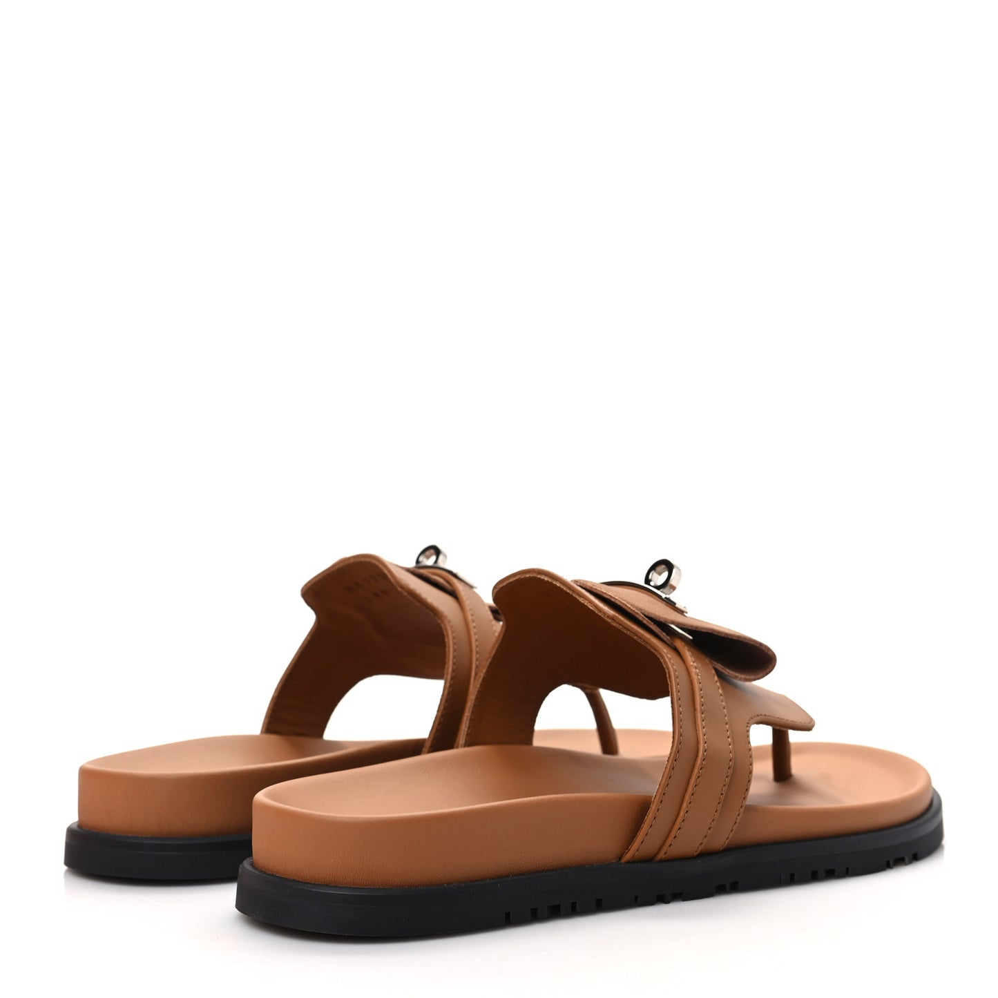 Calfskin Womens Empire Sandals 38 Naturel