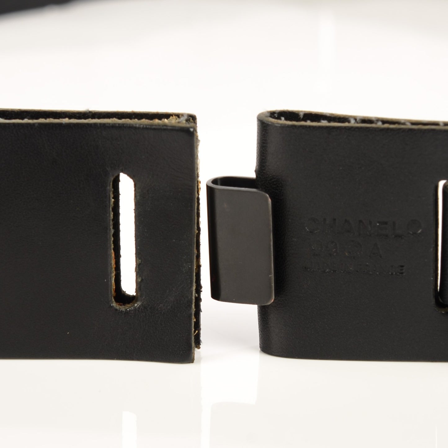 Leather Link Belt Black