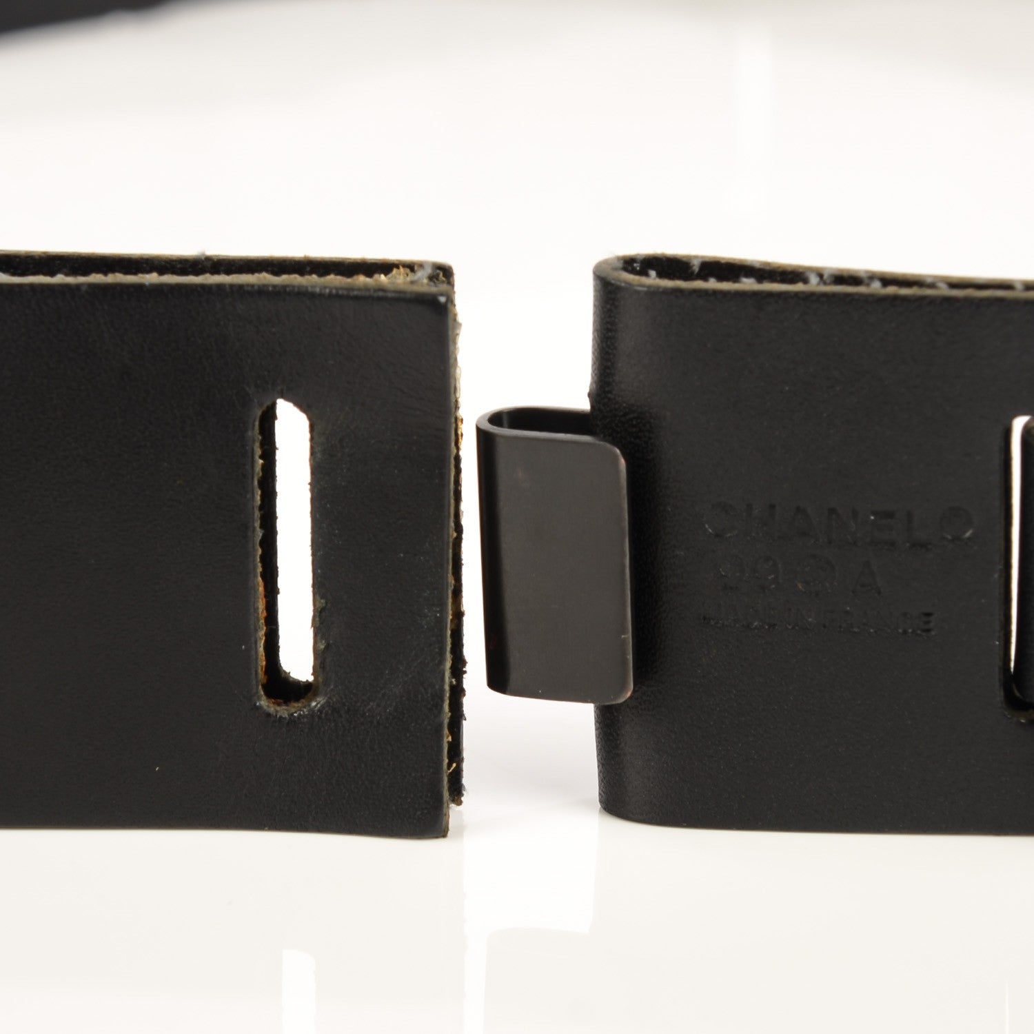 Chanel Leather Link Belt Black 8 of 9
