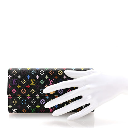 Louis Vuitton Monogram Multicolor Sarah Wallet Black Grenade 2 of 10