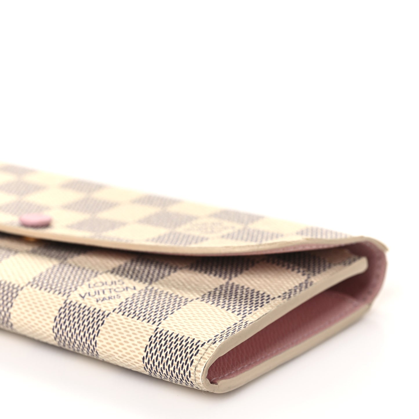 Damier Azur Emilie Wallet Rose Ballerine