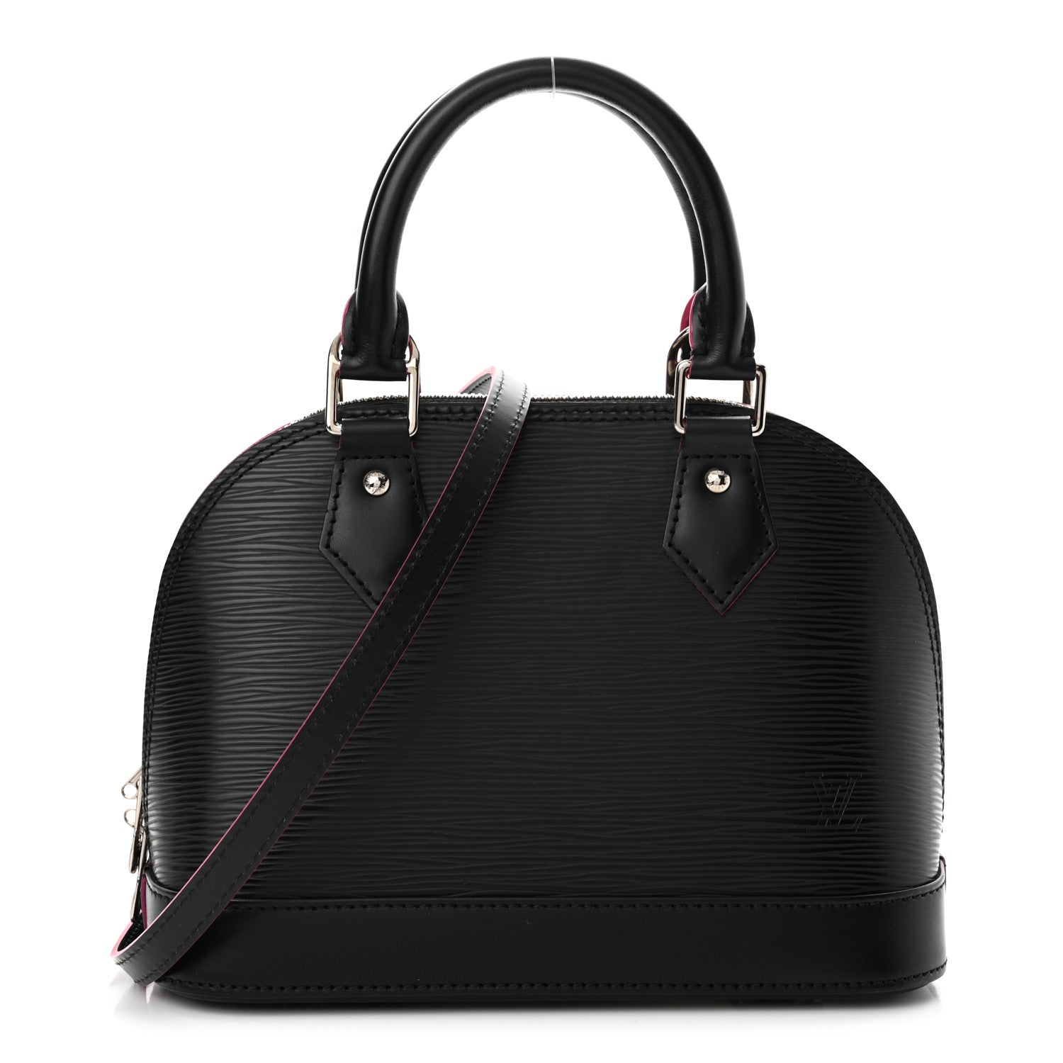 Louis Vuitton Epi Alma BB Black Hot Pink 1 of 12
