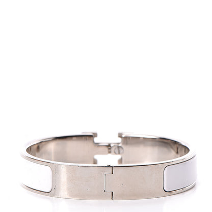 Hermes Enamel Narrow Clic Clac H Bracelet PM White 3 of 6
