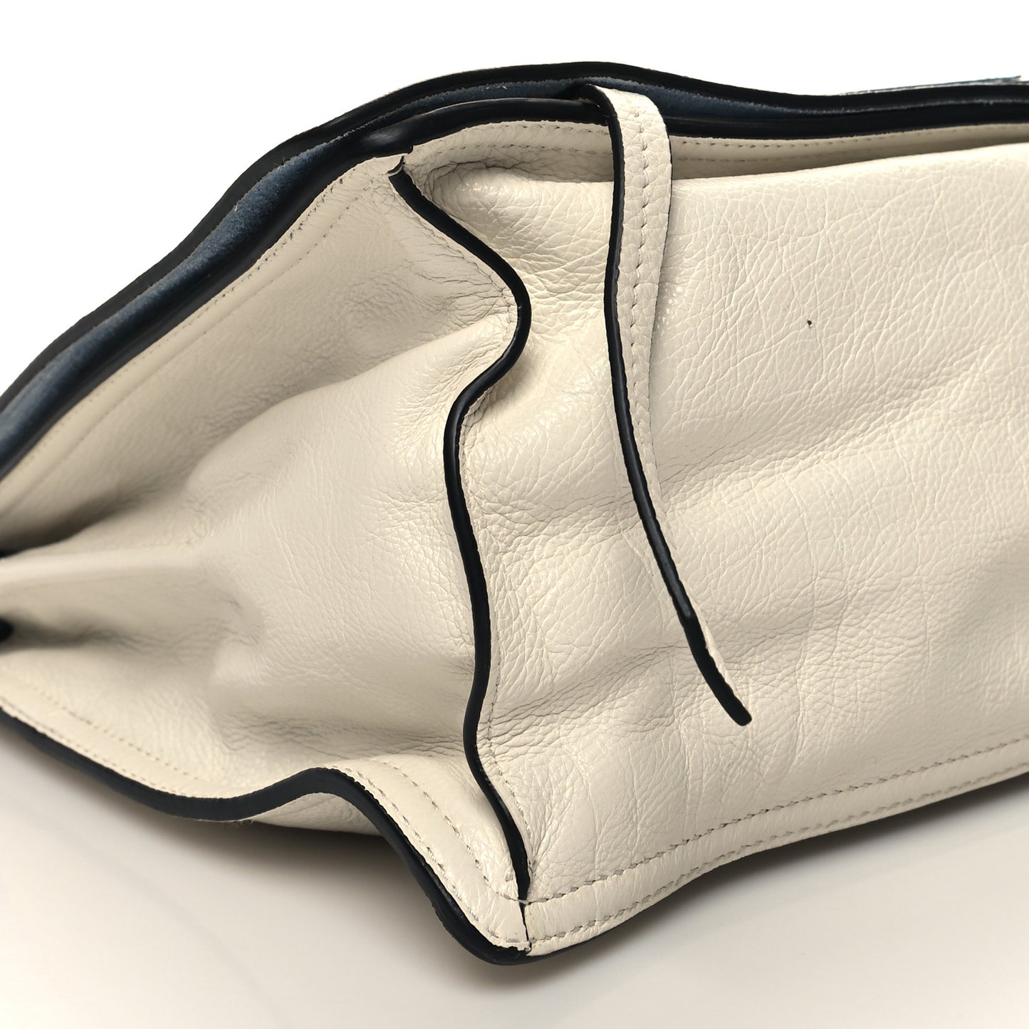 Glace Calf Etiquette Flap Bianco Astra