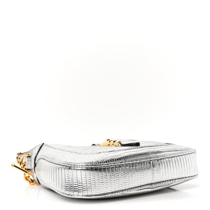 Gucci Lizard Mini Jackie 1961 Silver 4 of 10