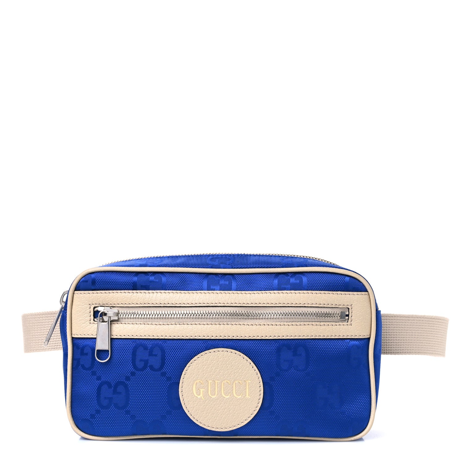 Gucci Econyl Nylon Monogram Off The Grid Belt Bag 95 38 Orient Blue New Plaster 1 of 10