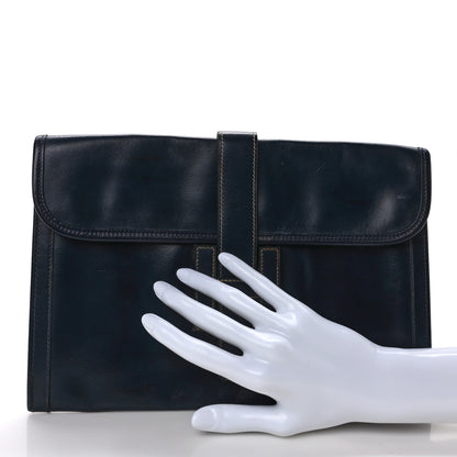 Hermes Box Jige PM Clutch Bleu Marine 2 of 8