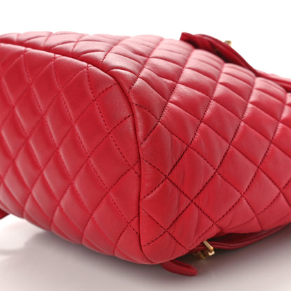Chanel Lambskin Quilted Small Urban Spirit Backpack Red 10 of 13