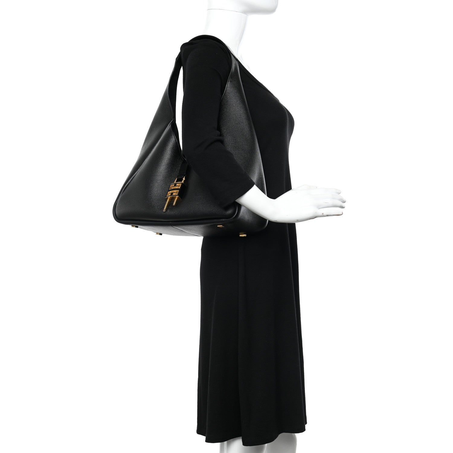 Givenchy Calfskin Medium G-Lock Hobo Black 2 of 10