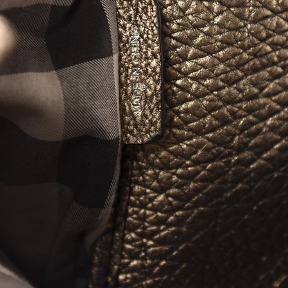 Burberry Metallic Grainy Calfskin Small Canterbury Tote Gold 10 of 13