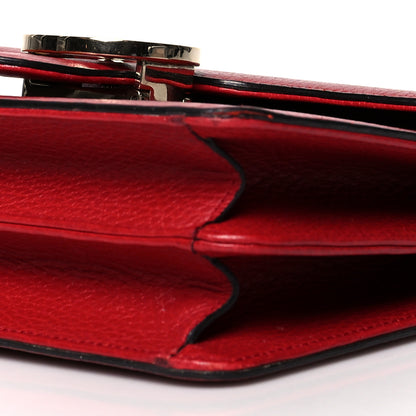 Gucci Dollar Calfskin Small Interlocking G Shoulder Bag Red 11 of 13