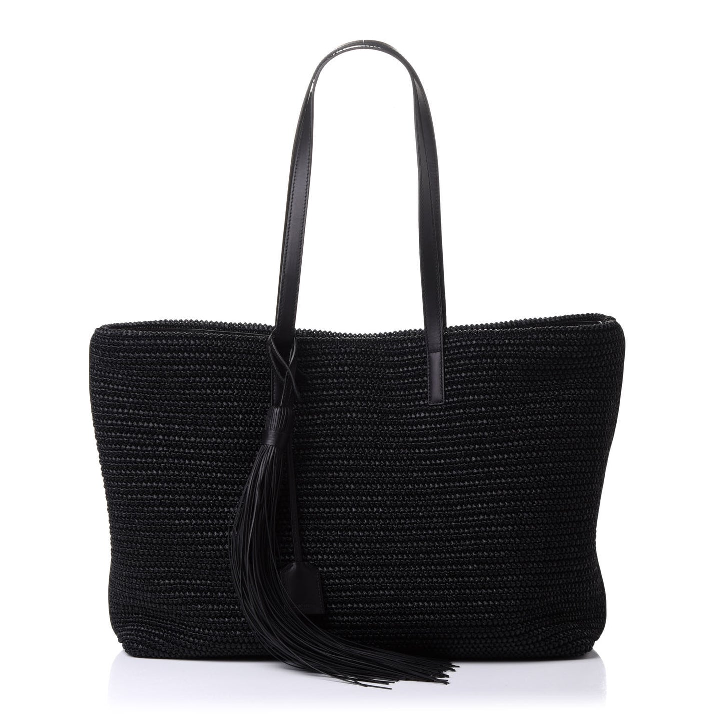 Raffia Tote Black