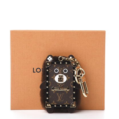 Louis Vuitton Wild Fur Monogram Eye-Trunk Bear Bag Charm 5 of 5