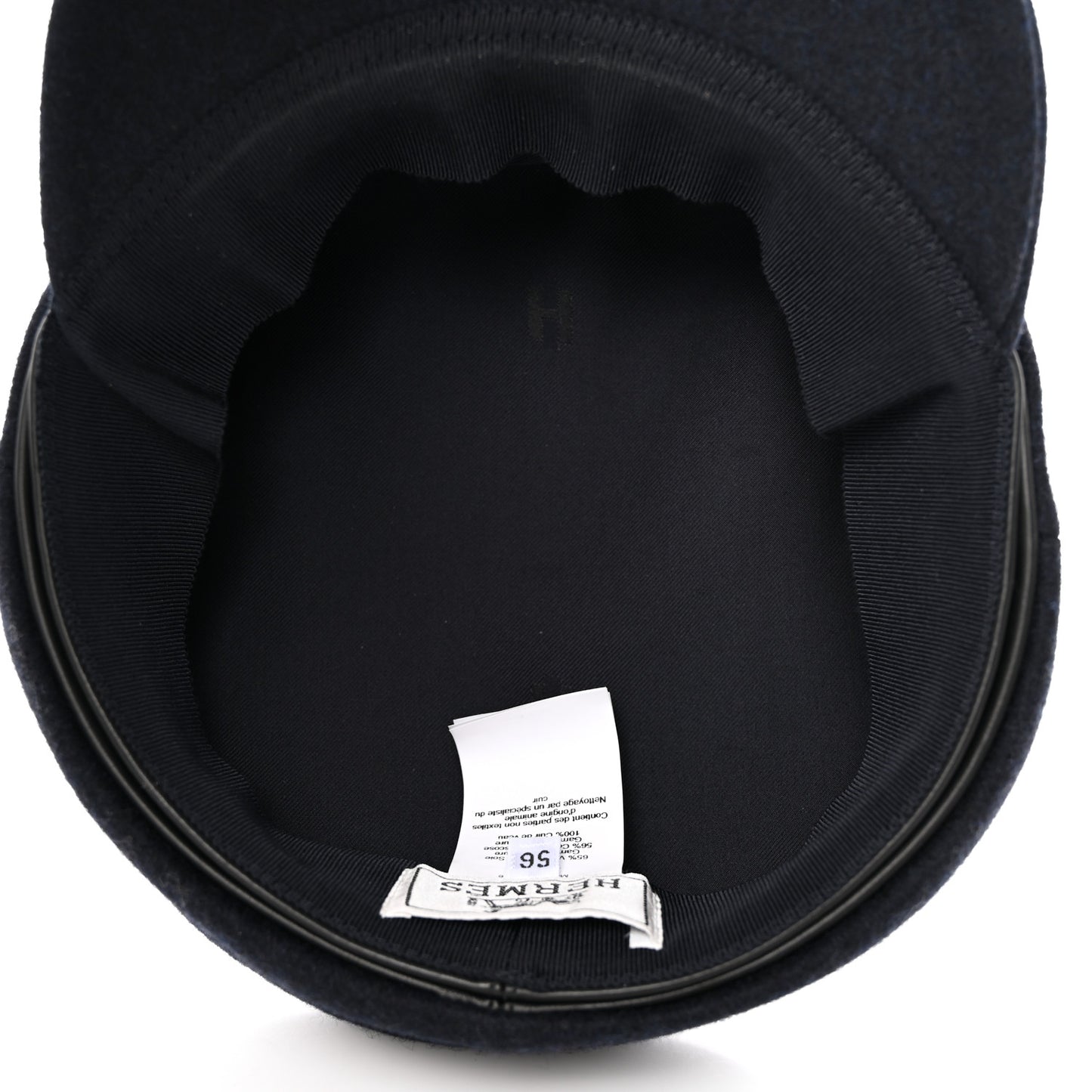 Broadcloth Newton Calfskin Dani Cap 56 Marine Black