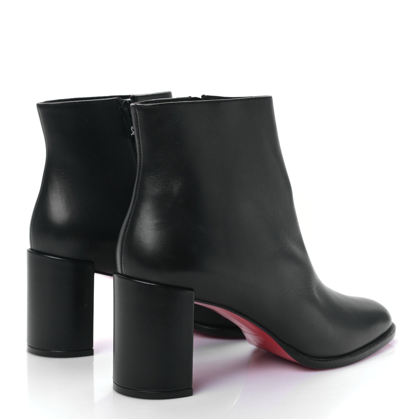 Calfskin Adoxa 70 Ankle Boots 40 Black