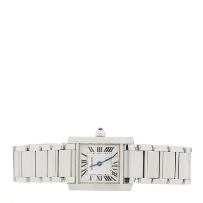Cartier Stainless Steel 20mm Tank Francaise Quartz Watch 2 of 5