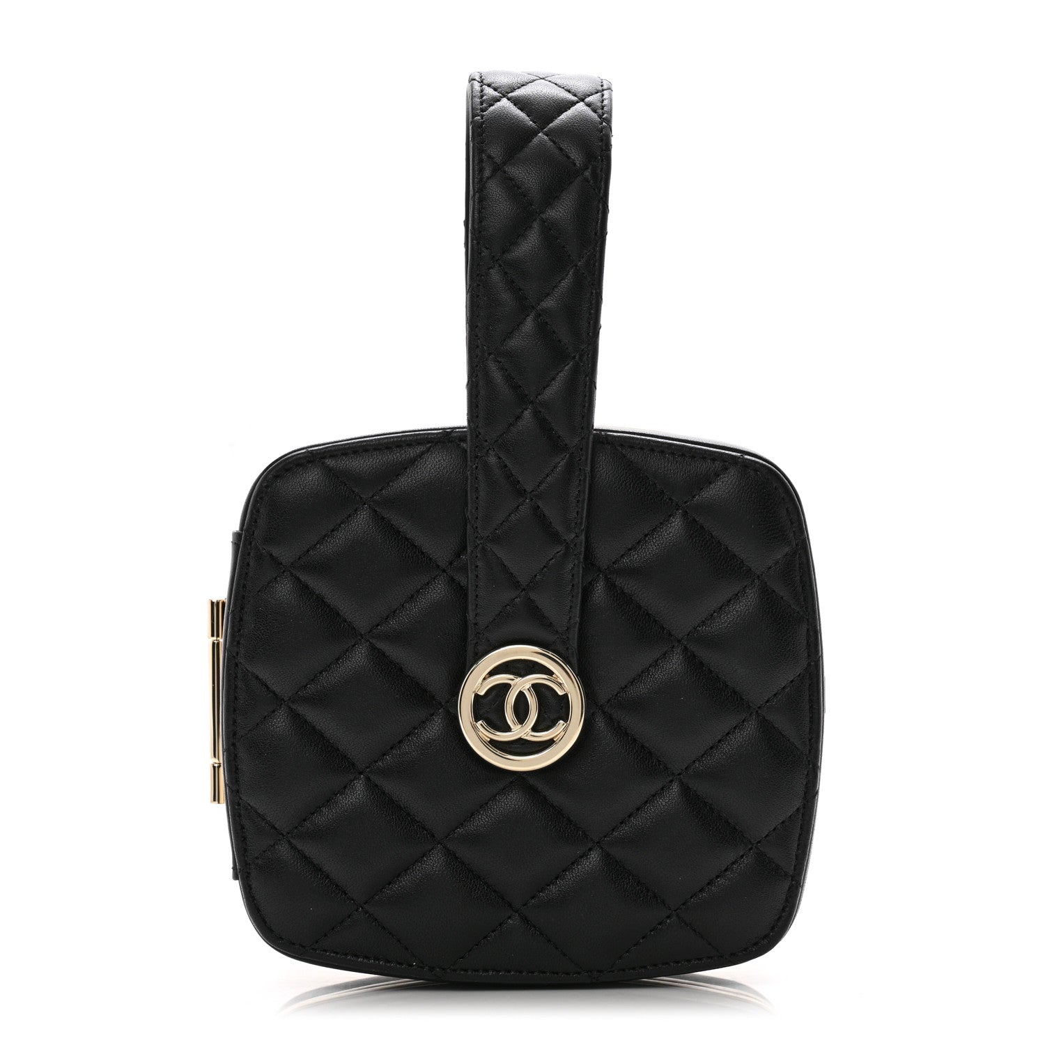 Chanel Lambskin Minaudiere Vanity With Handle Black 1 of 10