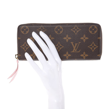 Louis Vuitton Monogram Clemence Wallet Rose Ballerine 2 of 11