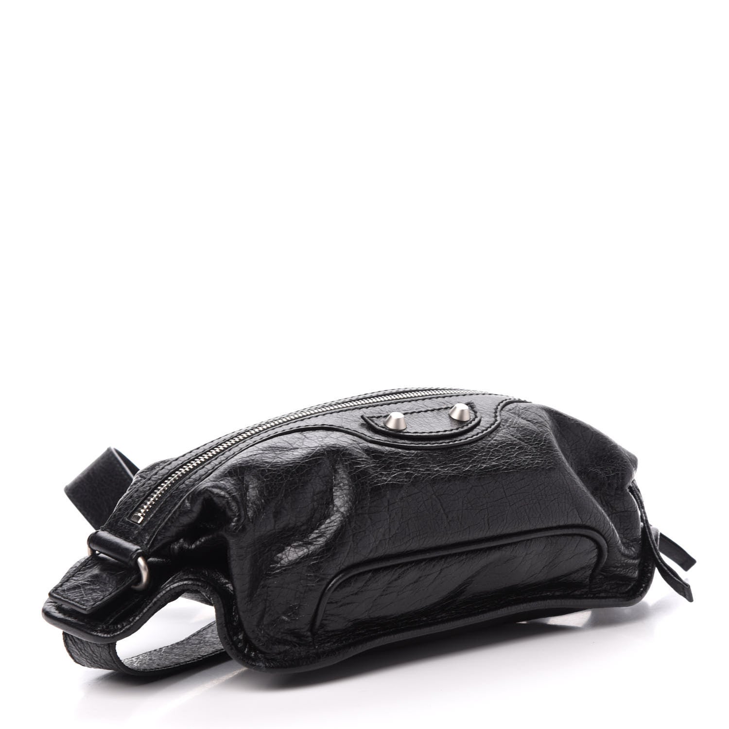Balenciaga Lambskin Classic Hardware Neo Lift Hip Bag Black 4 of 10