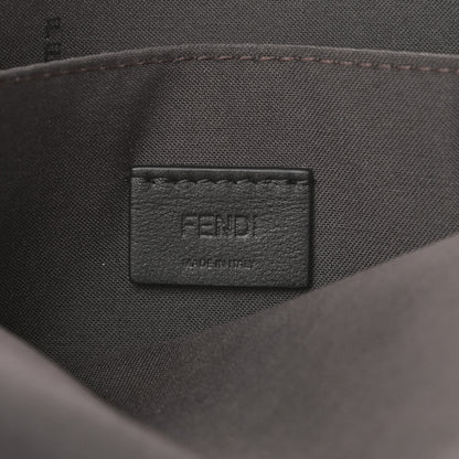 Fendi Vitello Soft F is Fendi Bi-Color FF 1974 Embossed Envelope Wallet On Chain with Pouches Maya Black 8 of 13