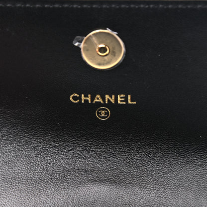 Chanel Lambskin Quilted CC Hook Card Holder Black 6 of 11