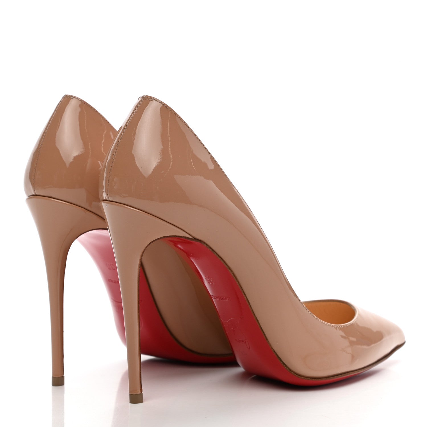 Christian Louboutin Patent Kate 100 Pumps 36 Nude 4 of 10