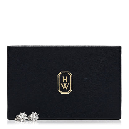 Harry Winston Platinum Diamond Petite Sunflower Earrings 5 of 5