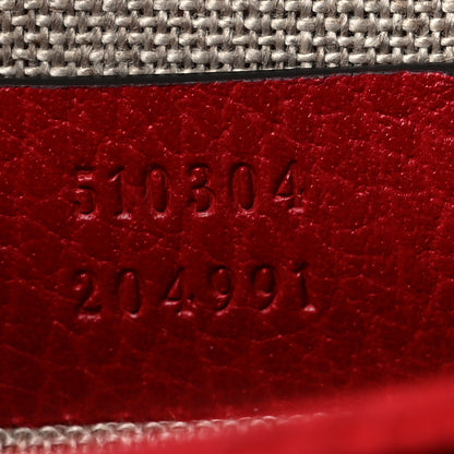 Gucci Dollar Calfskin Small Interlocking G Shoulder Bag Red 7 of 11