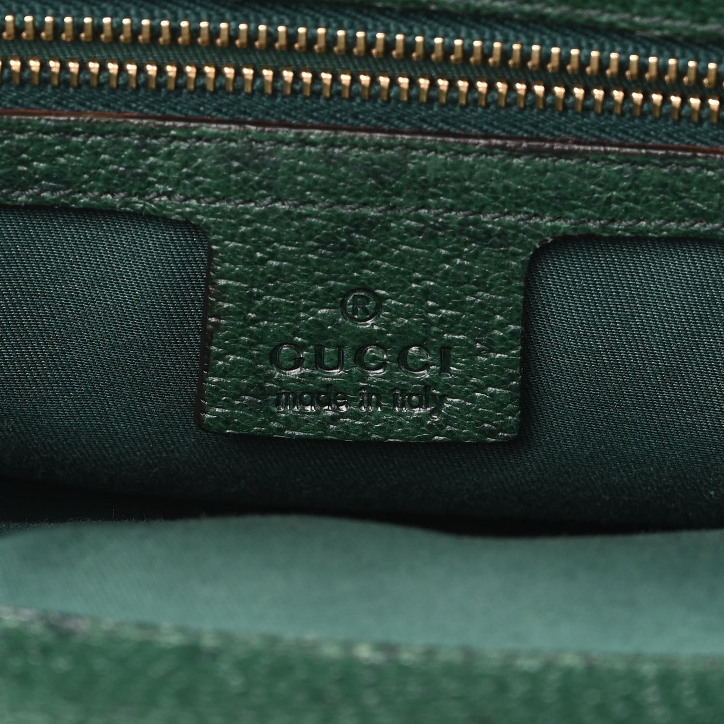Velvet Horsebit Embossed Large Punch Top Handle Tote Green
